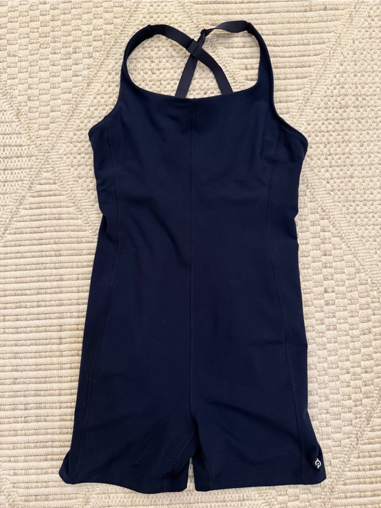 Peloton Pants - Peloton Navy Athletic Bodysuit  - Medium